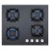 Hlect surface Maunfeld EGHG.64.2CB/G, gas, 4 burners, Black glass color