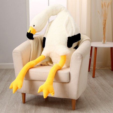 Soft toy "Flamingo", 190 cm, white color-4