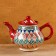 Rishtan ceramics "Patterns", 0.8 ml, red