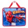 Plastic folder with A4 handles, on a zipper, 75x330x260 mm, spider-man