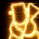 Neon figure "Snowman", 38 × 54 cm, 336 LED, 220 V, glow warm white