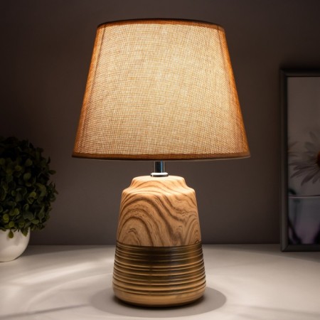 Table lamp "Rustic oak and gold" 1x40W E14 34x22x22 cm Risalux-2