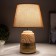 Table lamp "Rustic oak and gold" 1x40W E14 34x22x22 cm Risalux