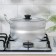 Aluminum pan, 2.5 l, hemispherical, metal cover