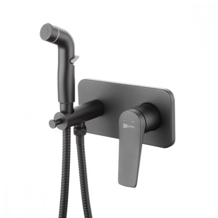 Lemark Bronx LM3720BL bidetor, single -leaf, with hygienic watering can, graphite