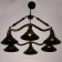 Chandelier 85209/6 E27 40W Black 76x76x58-112 cm Bayerlux