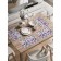 A set of napkins for setting the Flower Art Table, rectangular, rounded edges, size 30x46 cm, 4 pcs