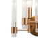 Bra Indigo, 11040/2W Brass. 2x60W, E14, 395x263x240 mm, transparent color