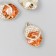Decor for creativity metal, rhinestones "Stone in the frame of an unusual shape" 2.5x1.4 cm
