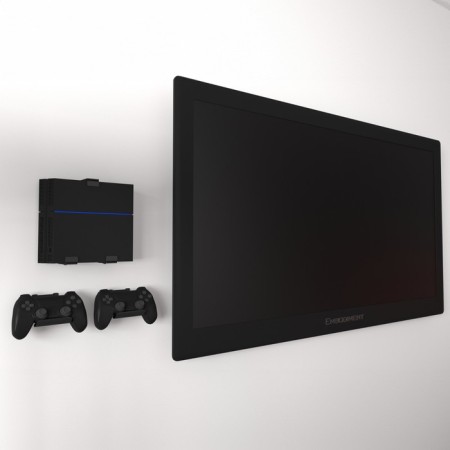 Universal bracket for game joysticks, wall, black-1