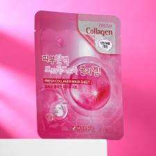 Fabric face mask 3W Clinic with collagen, 23 ml