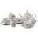Tea Service 6/9 Bernadotte, decor "Wild rose, gold layer", 15 items