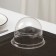 The plastic disposable cover to the container pr-S-85K, round, transparent, 11 × 8.2 cm, 390 pcs/un