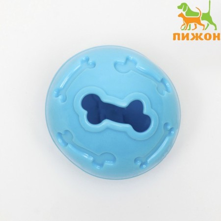 Ball under the treats thickened TPR, 7 cm, blue