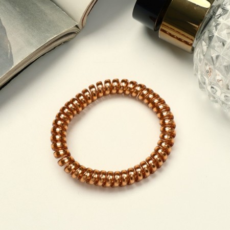 Hair elastic band "spring" metallic, 5 cm, mix