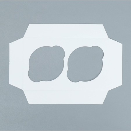 Capcake box, confectionery packaging double -sided, 2 cells, “inspire beauty”, 16 x 10 x 10 cm-7
