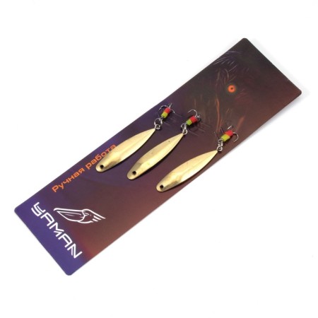 Vertical "Yaman" Return with a tee, size 37 mm, 3.7 g, brass color-4