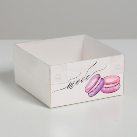 Bearbox under the gentor with PVC lid, confectionery packaging, “you”, 12 x 6 x 11.5 cm