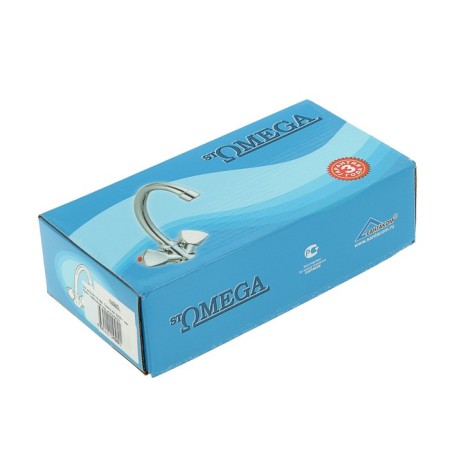 OMEGA 3306-1 kitchen mixer, hairpin, ceramic crane-bokes, chromium-4