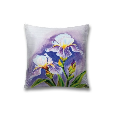 Decorative pillowcase "Green -bearing flower", on a zipper, size 45x45 cm