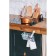 Basket suspension, 20 × 8 × 10 cm, white color