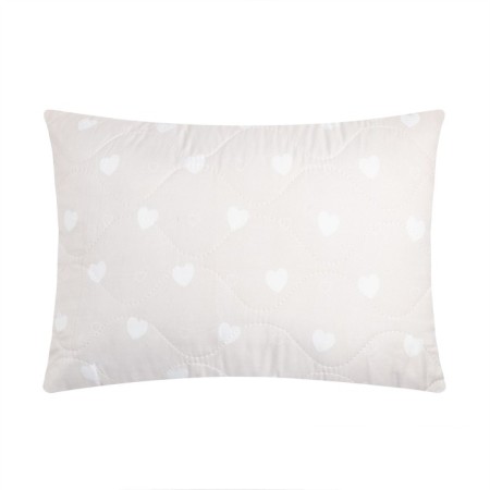 Decorative Etheel Pillow "Beige Hearts", 40x60cm, 100% polyester, microfiber-2