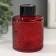 Diffusor for essential oils with a “flower” lid is a transparent red 100 ml 6x6x8 cm