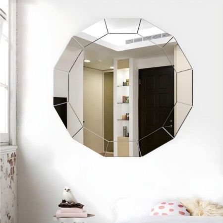 Wall mirror, interior stickers, mirror, decor on the wall, panel 30 x 25 cm-2