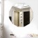 Wall mirror, interior stickers, mirror, decor on the wall, panel 30 x 25 cm