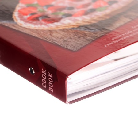 A book for recording culinary recipes A5, 80 sheets on the rings of "Sweeter", solid cover, colored separators, offset block-2