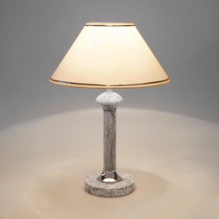 Lorenzo table lamp, 1x40W E27, chrome color, marble-2