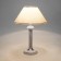 Lorenzo table lamp, 1x40W E27, chrome color, marble