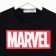 Marvel long sleeve T-shirt, height 122-128, black