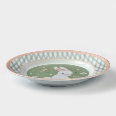 Porcelain plate Bunny, d = 20 cm-1
