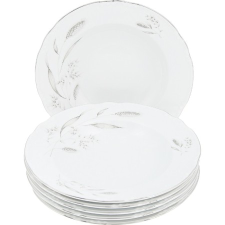 Dining set 6/24 Constance, decor "Silver ears, Platinum laying", 24 items-11