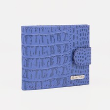 Women's wallet on the Textura button, lilac color