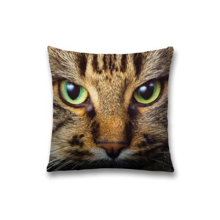 Decorative pillowcase "Focused cat", on a zipper, size 45x45 cm