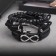 Bracelet Skin "Hope", black color, d = 7.5 cm