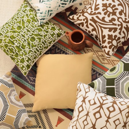Decorative pillowcase 40x40 cm, Pattern Green, 100% cotton-1