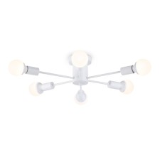 Светильник потолочный в стиле лофт Ambrella light, Loft, TR80401, 6хE27, цвет белый
