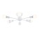 Lamp ceiling in the style of Ambrella Light, Loft, TR80401, 6HE27, white color