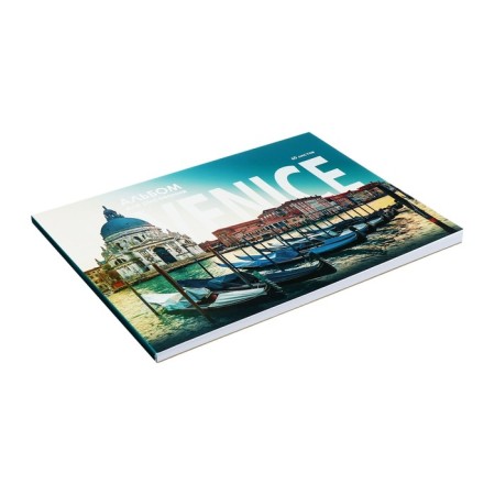 Album for drawing A4, 60 sheets on the Venice glue, covered cardboard, hard substrate, offset block 100g/m2-2