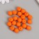 Beads for creativity plastic "Mandarin" matte d = 1.2 cm set 20 g