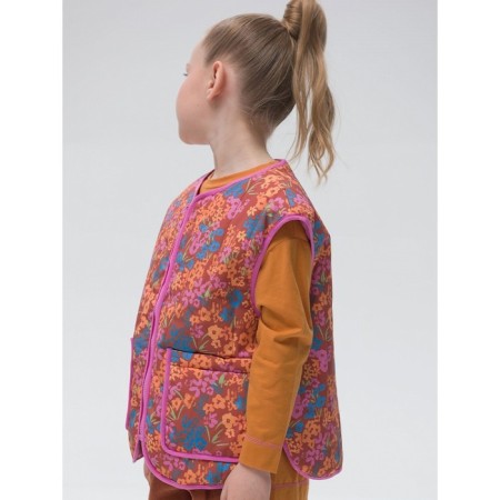 Vest for girls, height 110 cm, chocolate color-2