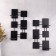 Set of candlesticks of wall "modern" 2pcs, 23x40.5x14.5cm, black