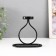 Summary Metal for 1 candle "bottle" d = 4 cm black 11x6x11.5 cm