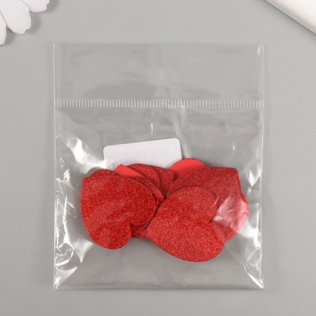 Decor for creativity "hearts" 3 cm (set 10 pcs)-3