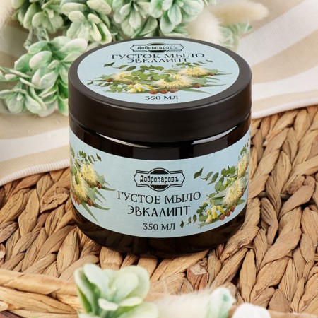 Thick hair and body soap "eucalypt", bath, benign-3
