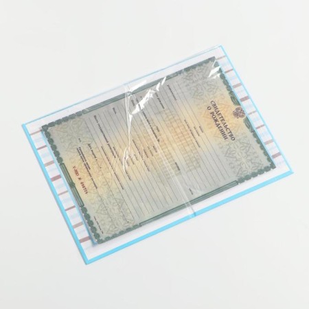 Folder for the birth certificate of the boy "Butterfly", A5-3