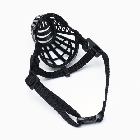 Plastic muzzle No. 1, OM 17 cm, DN 5 cm, Osh 34-42 cm, pet weight 3 kg-3